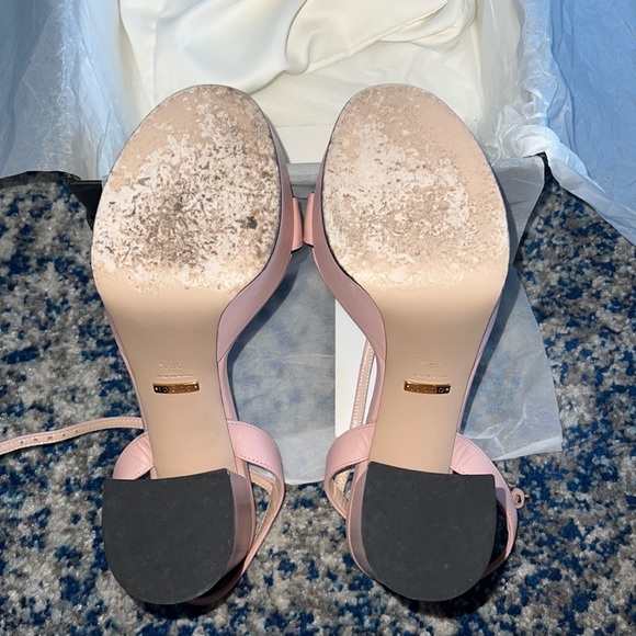 RARE Gucci MARMONT 55 PLATFORM SANDAL 38.5 / 8.5 - Picture 9 of 11